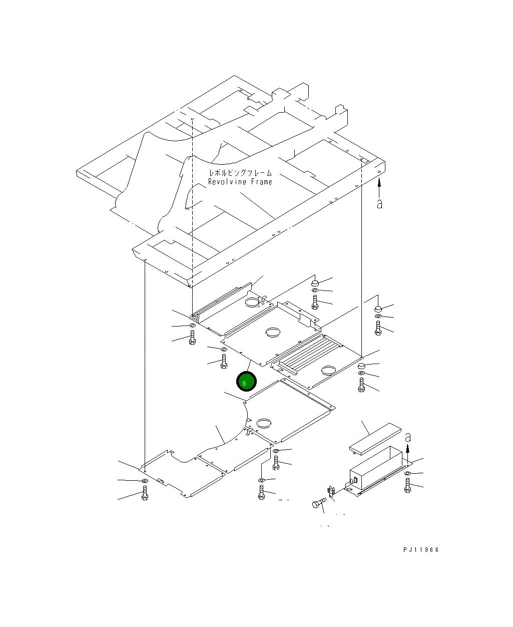 Крышка 20K-54-12261 Komatsu