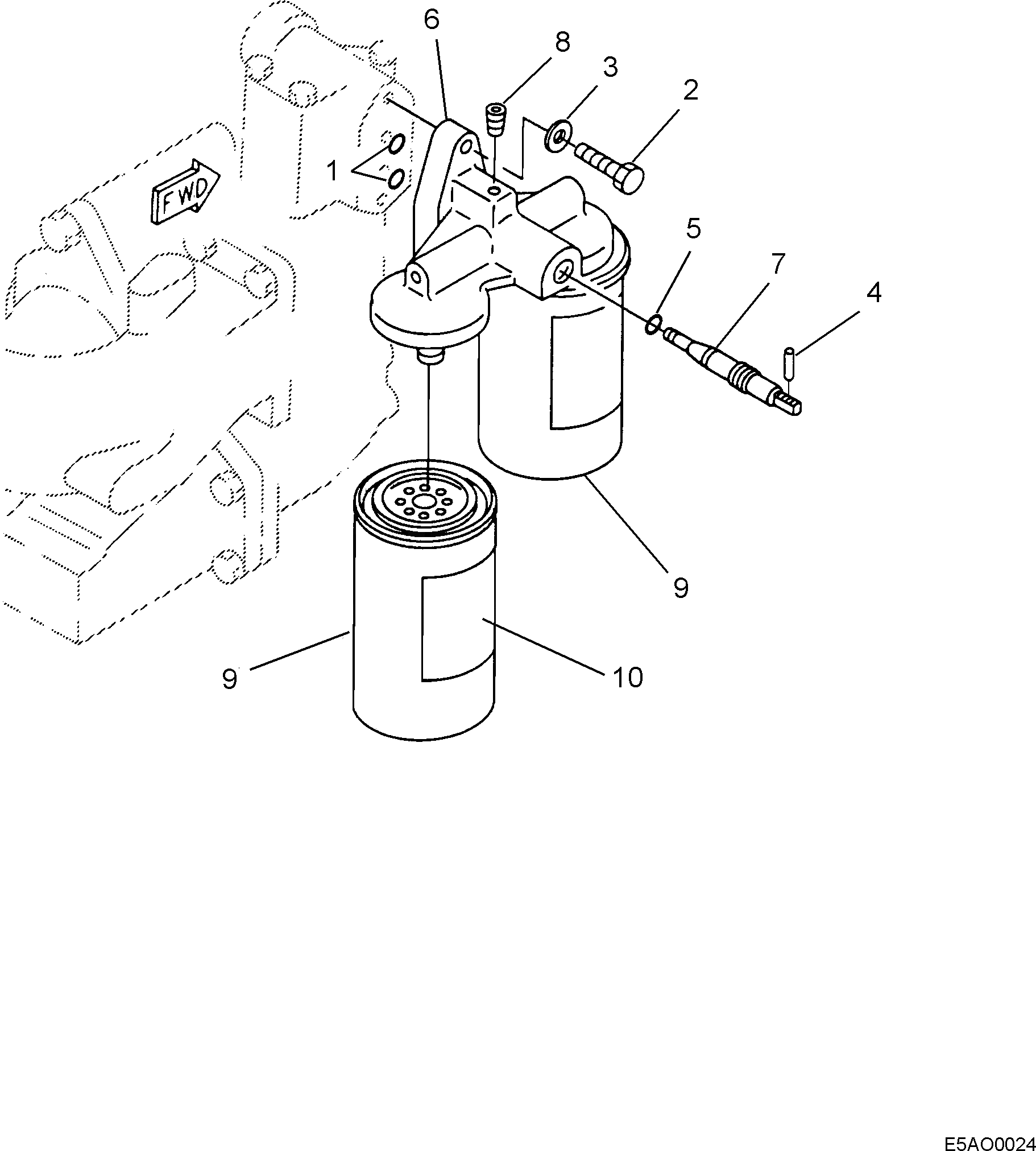 Кольцо уплотнительное (O-Ring) 6216-64-8210 Komatsu