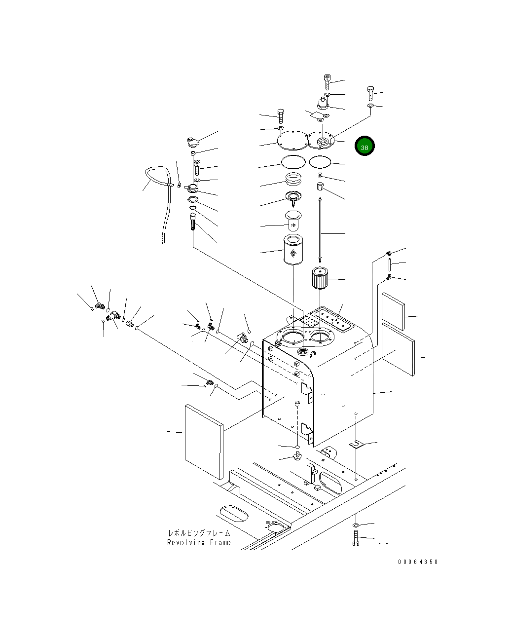 Крышка 207-60-75131  Komatsu