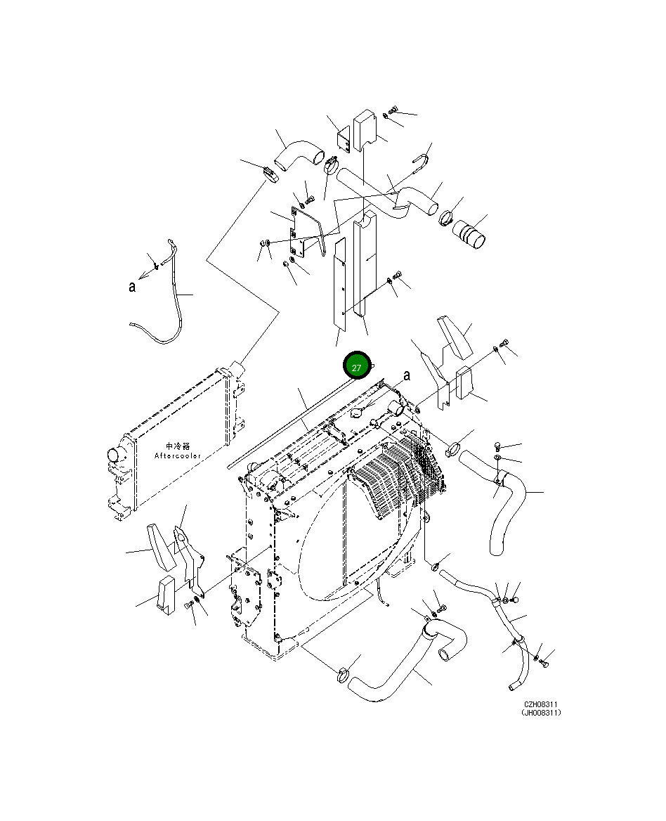 Крышка 207-03-75381 Komatsu