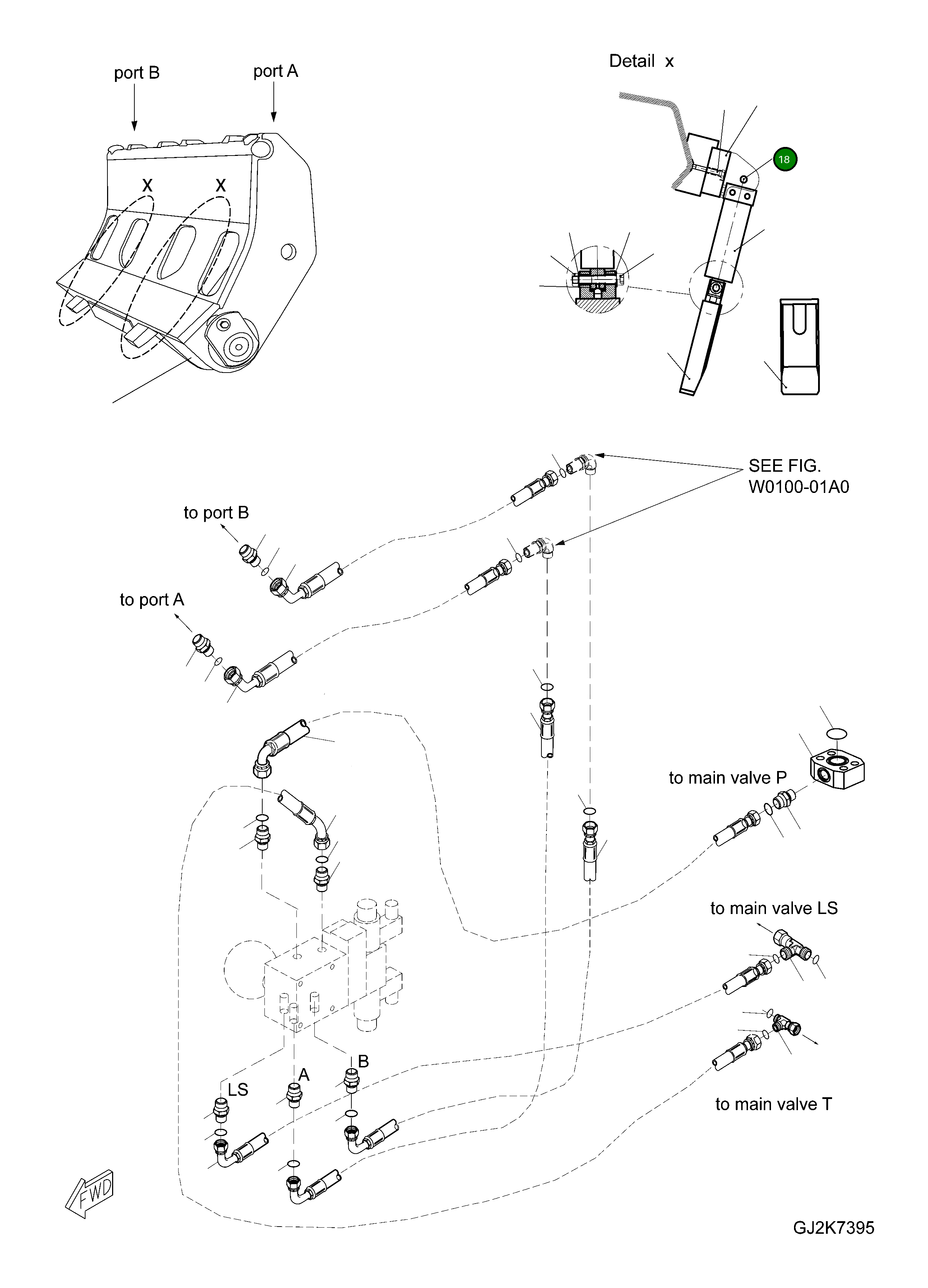 Болт 425-54-H0P02 Komatsu