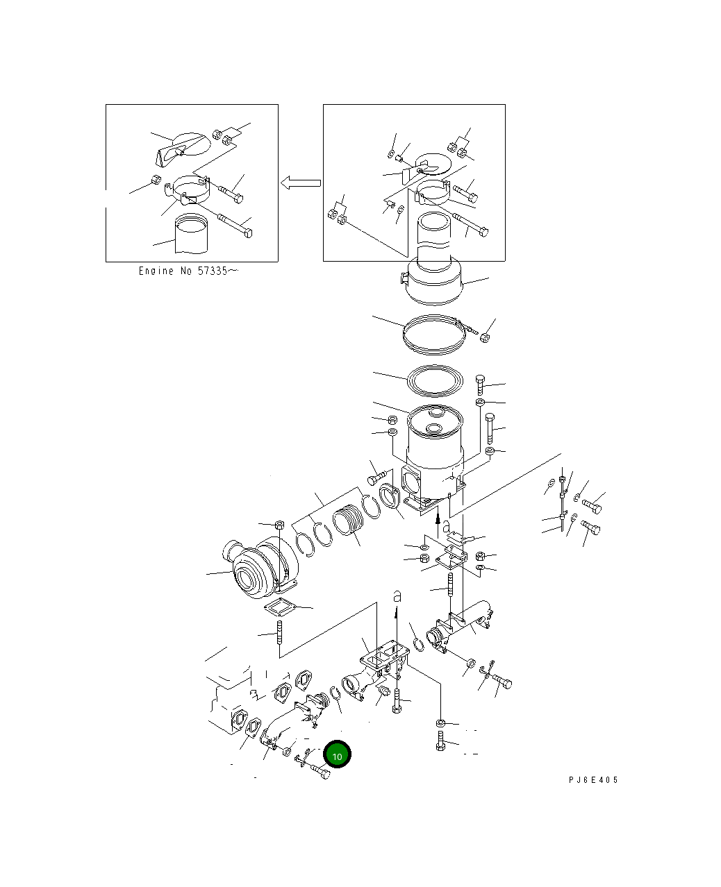 Болт 01011-61210 Komatsu