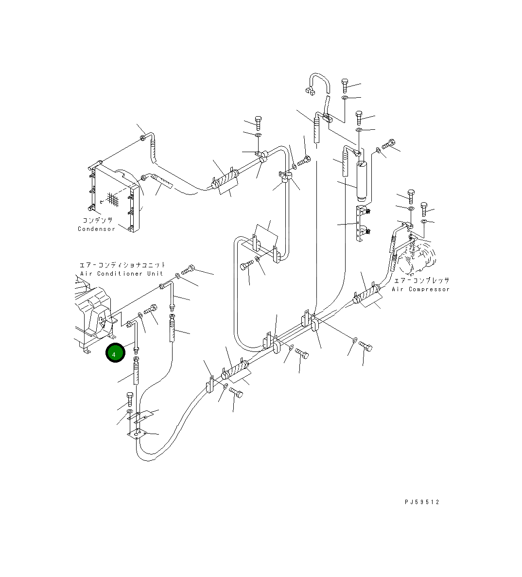 Кольцо уплотнительное (O-Ring) 23D-804-2820  Komatsu