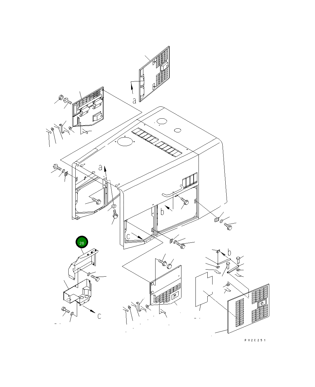 Крышка 425-S05-2720 Komatsu