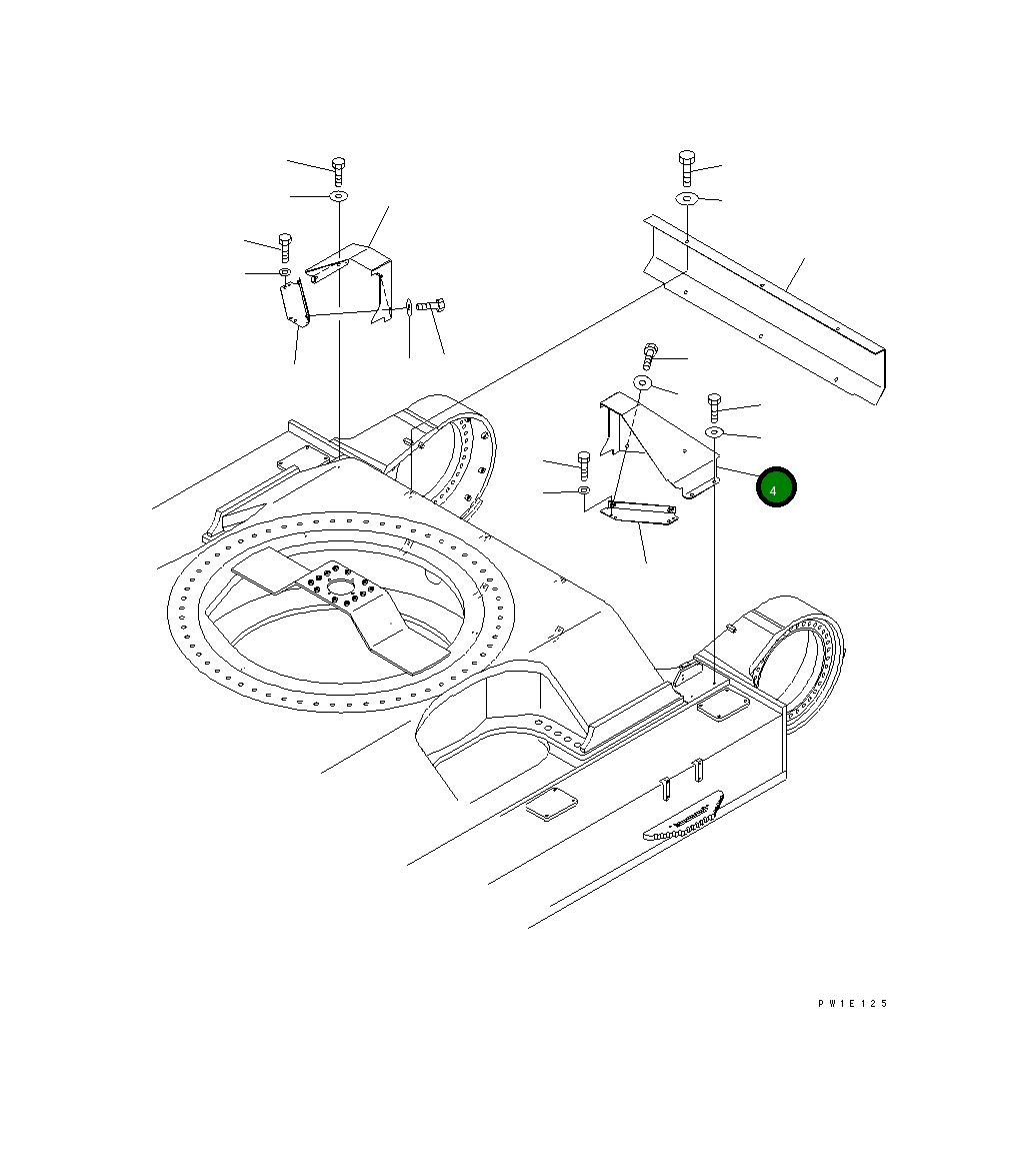 Крышка 21N-30-37370 Komatsu