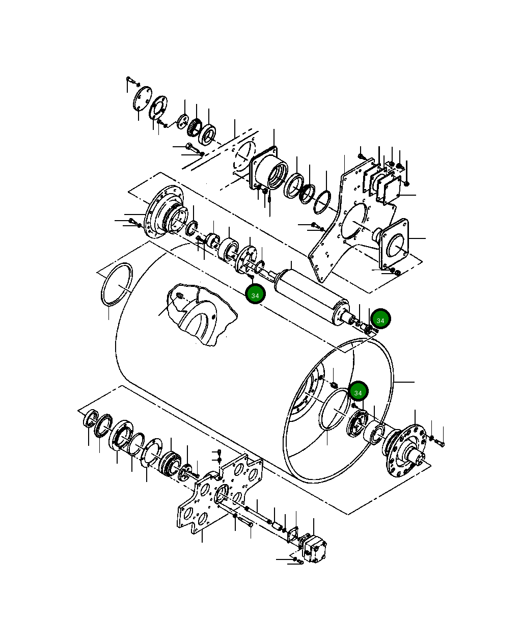 Болт 136 371  Komatsu