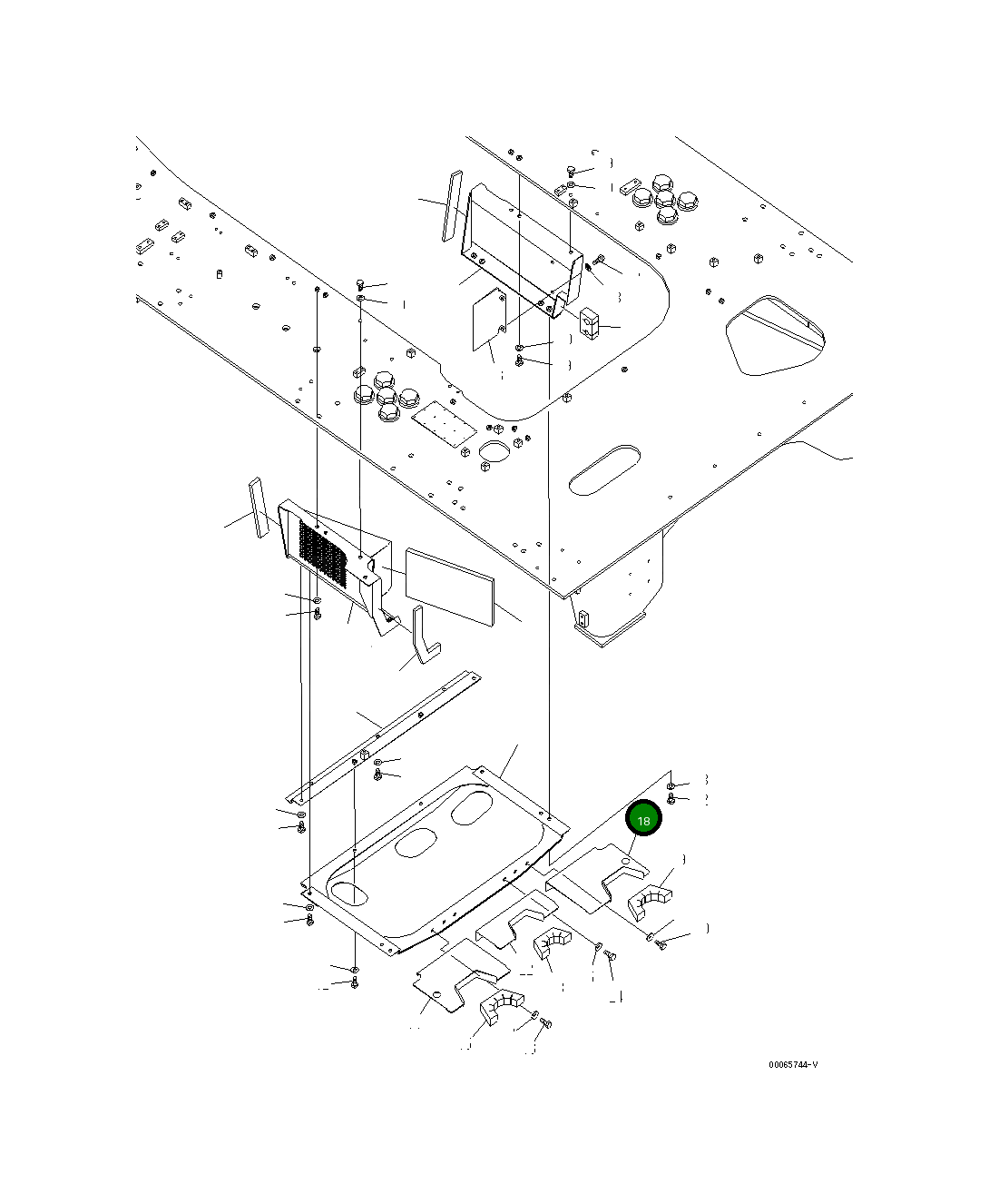 Крышка 21T-54-34951 Komatsu