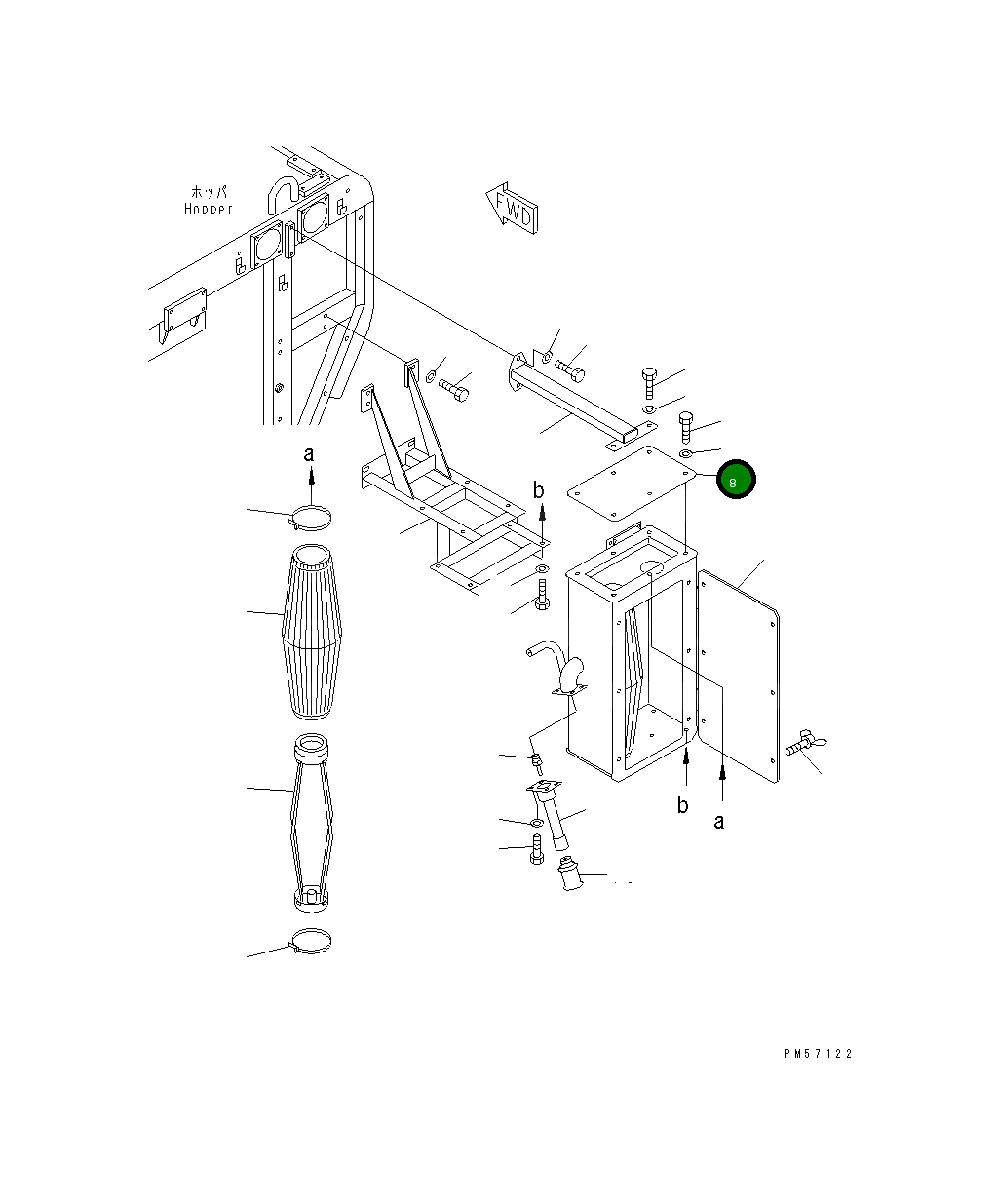 Крышка 277-808-5850 Komatsu