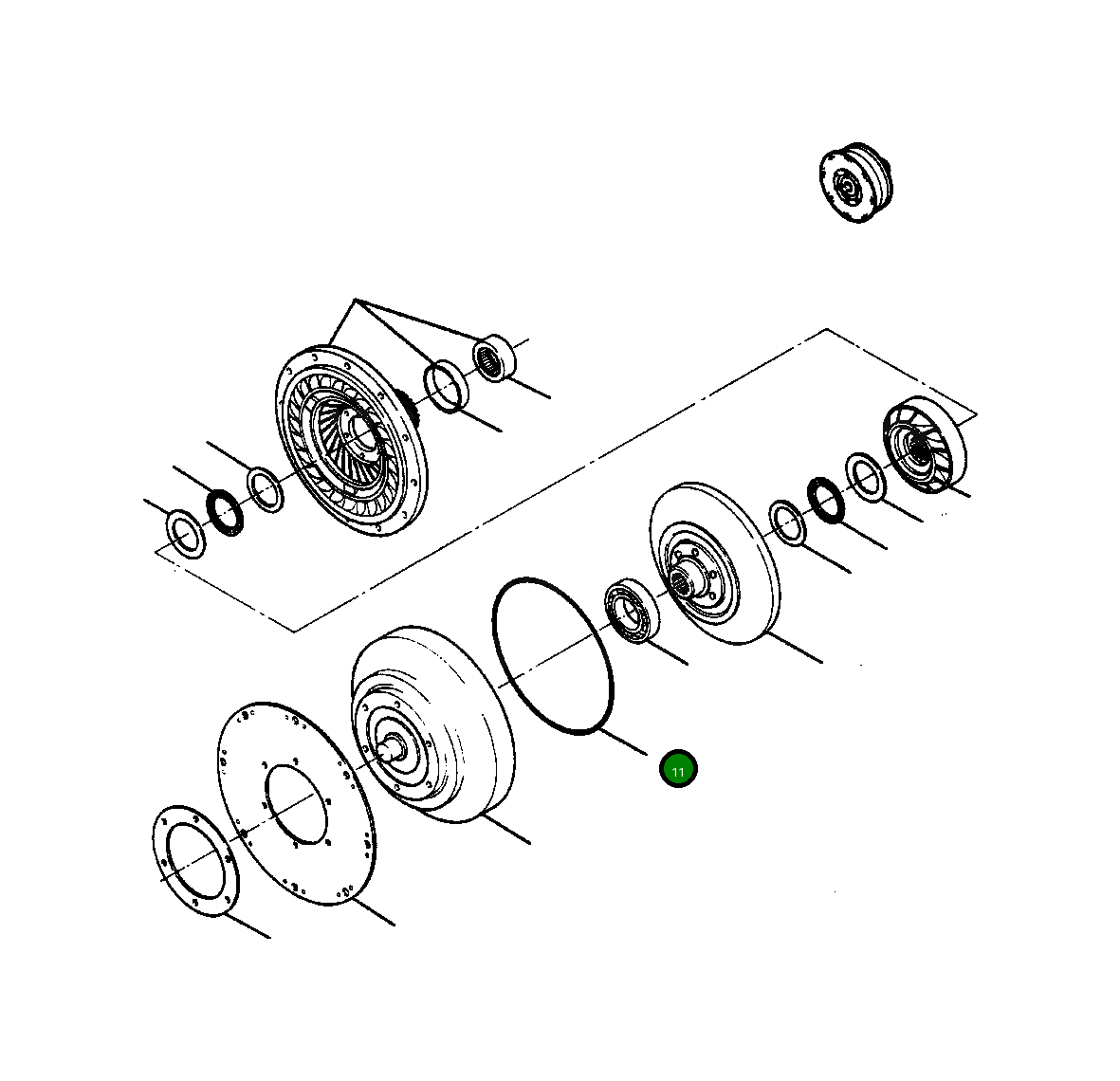 Кольцо уплотнительное (O-Ring) 627 193 C1 Komatsu