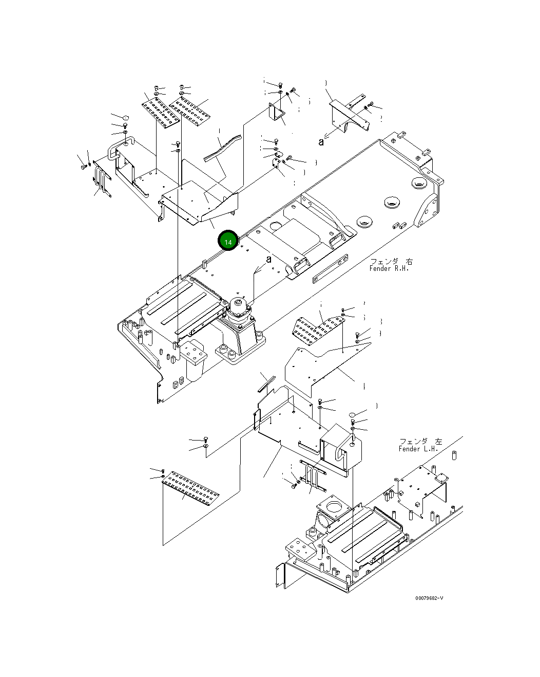 Крышка 198-54-79882 Komatsu