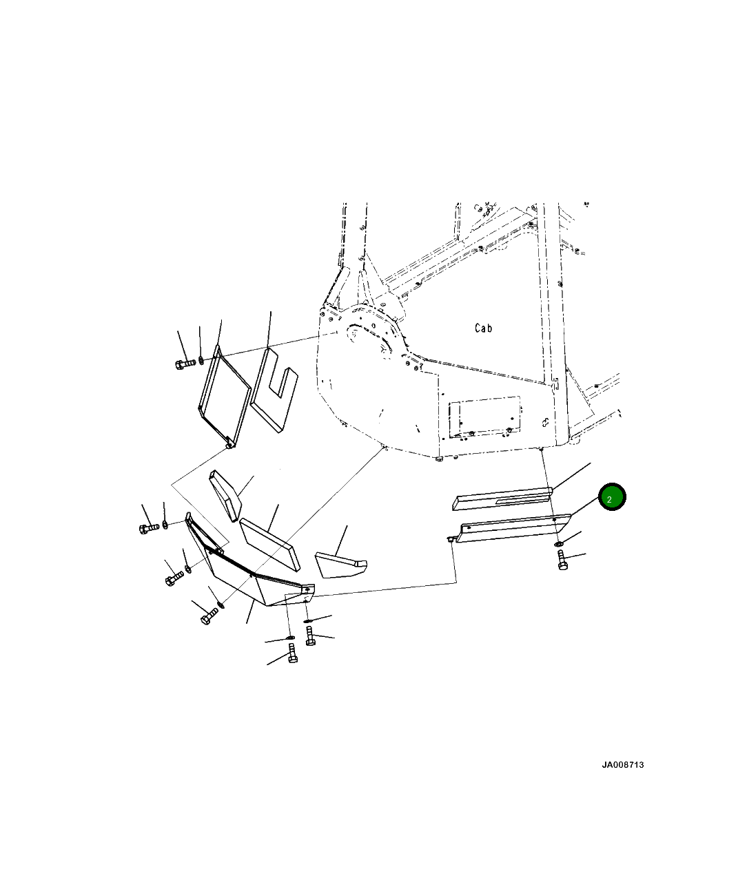 Крышка 425-54-44150 Komatsu