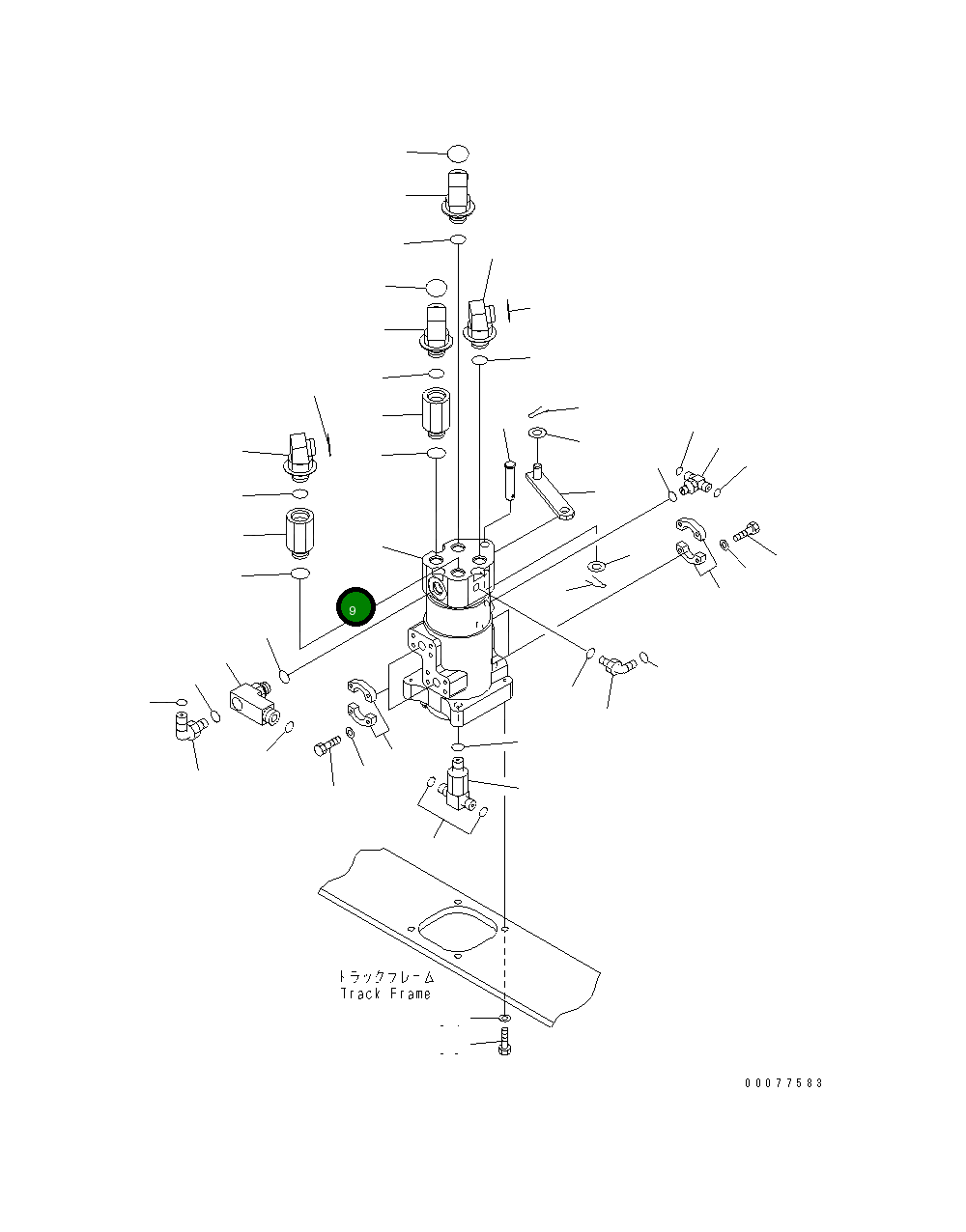 Крышка 208-54-77163  Komatsu