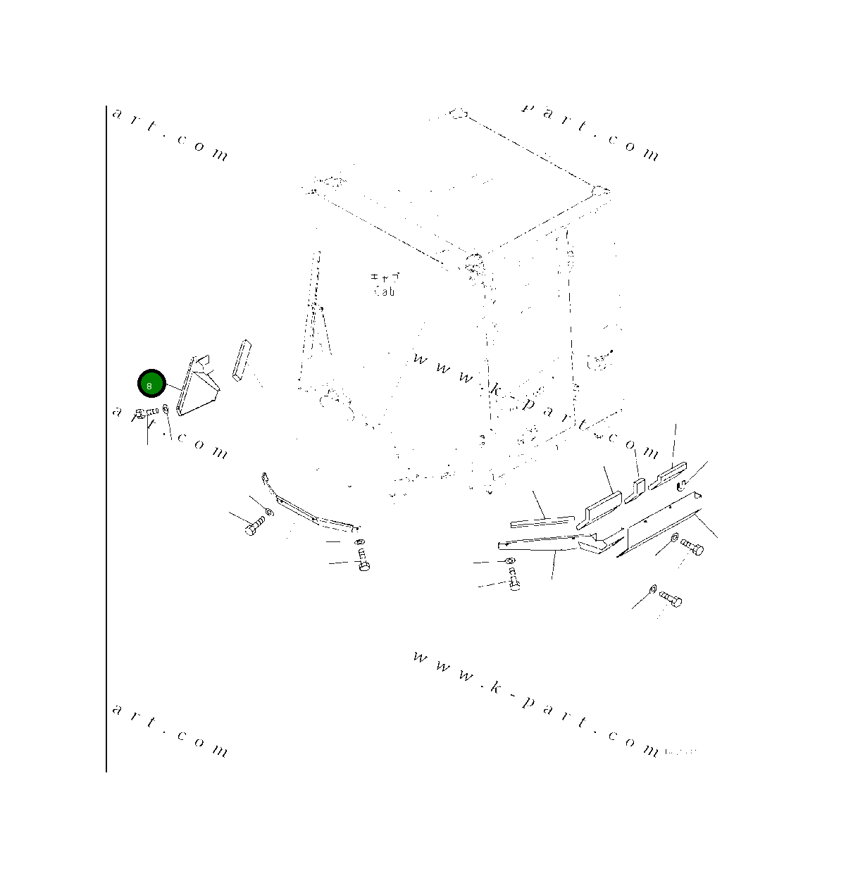 Крышка 421-54-63891 Komatsu