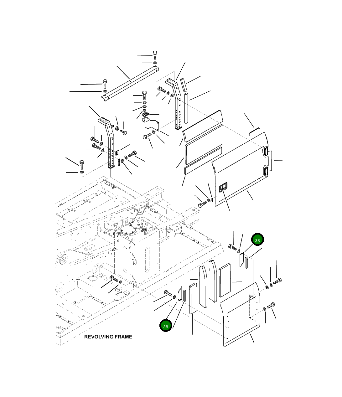 Крышка 207-54-42882  Komatsu