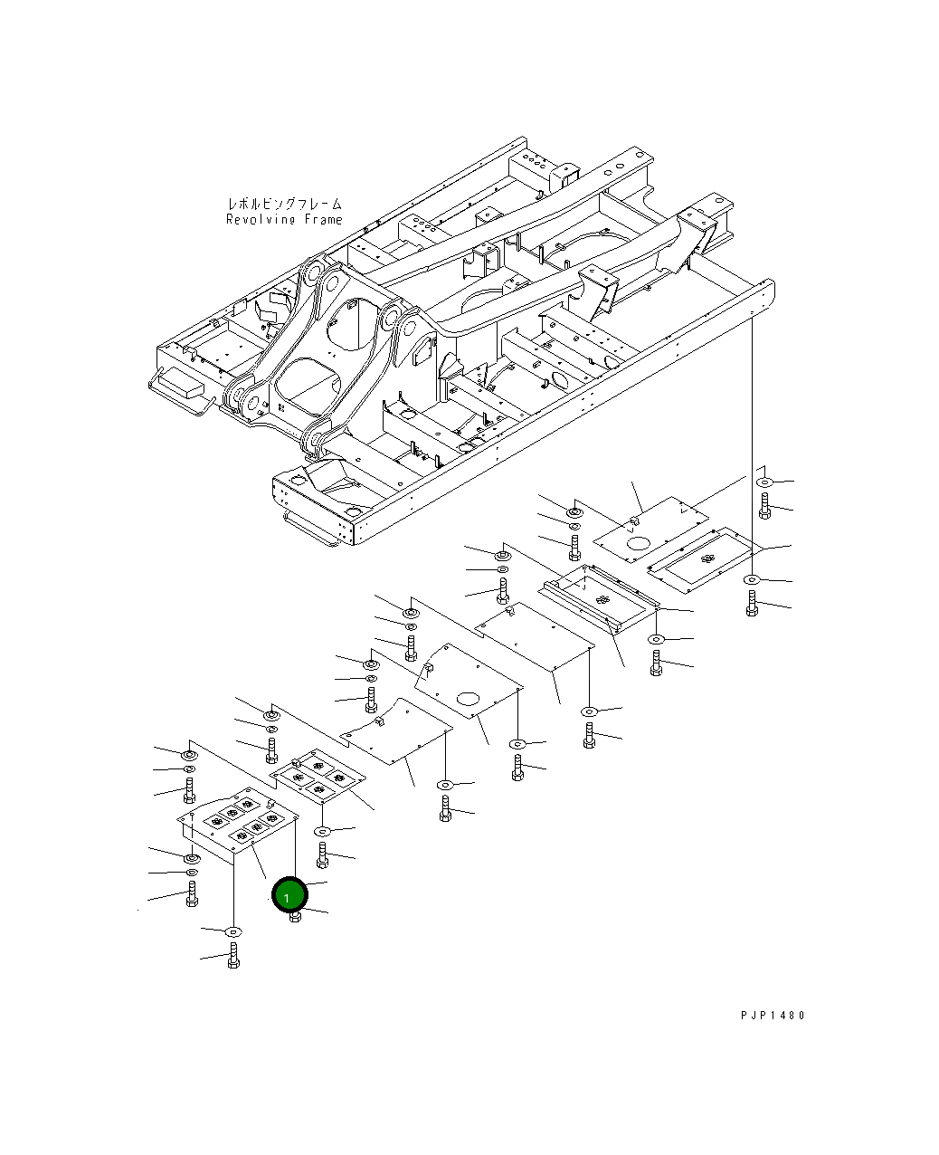 Крышка 209-54-73711 Komatsu