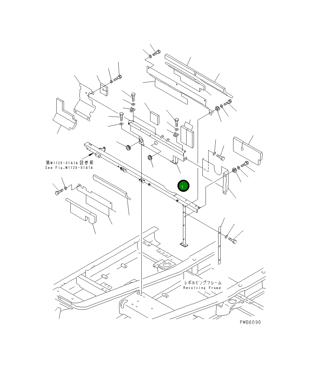 Крышка 208-54-61691 Komatsu