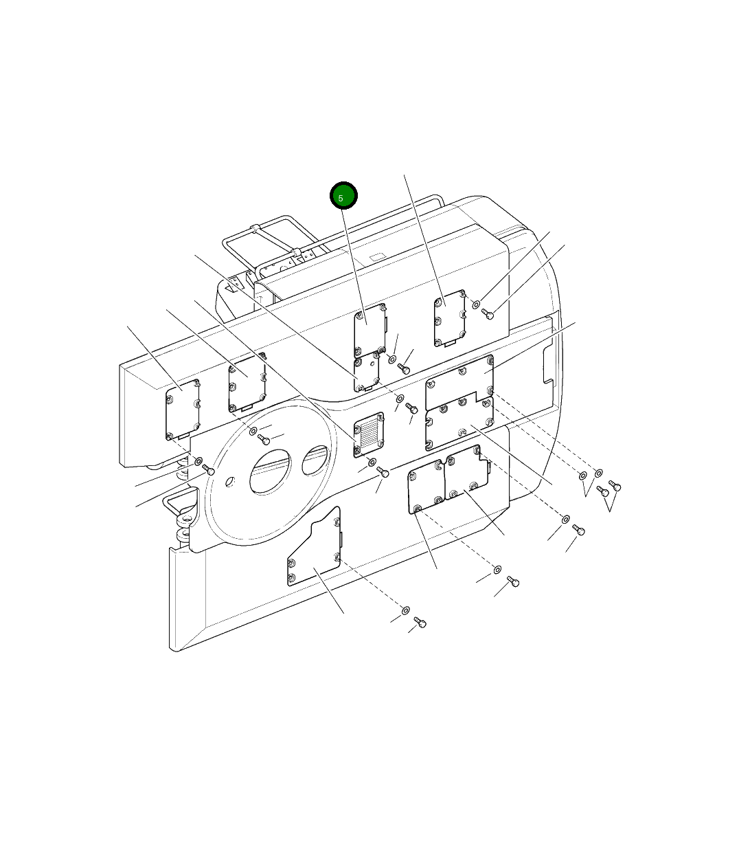 Крышка 207-54-A6330  Komatsu