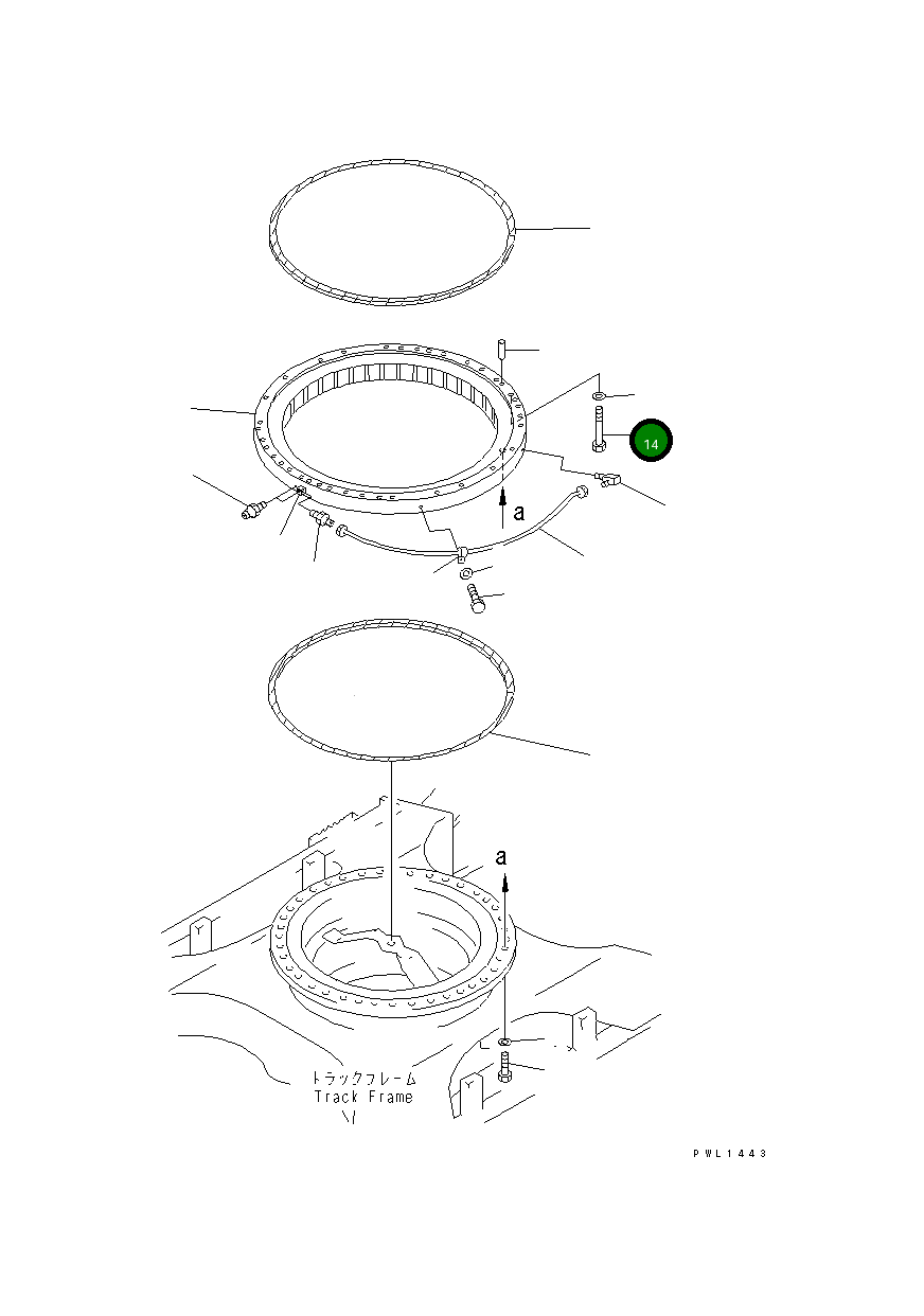 Болт 208-25-K1140 Komatsu