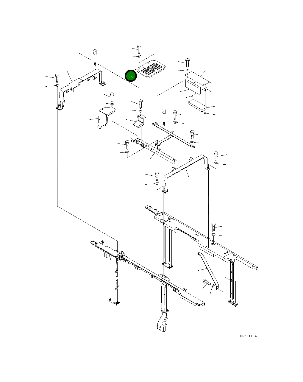 Крышка 21M-54-21360  Komatsu