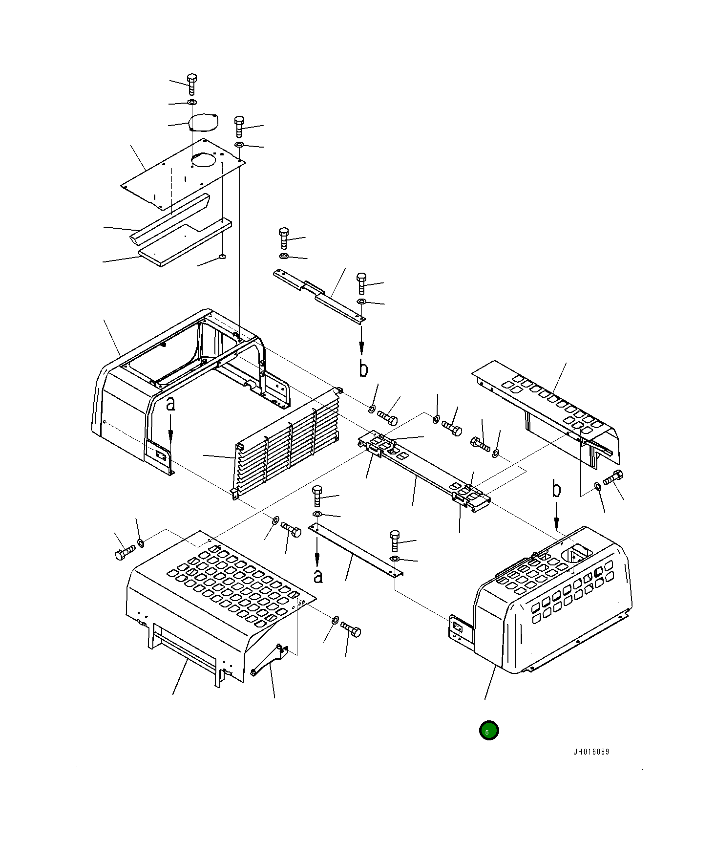 Крышка 208-54-79530  Komatsu