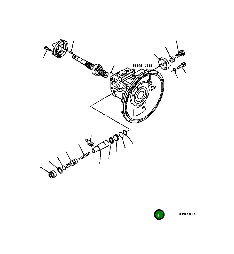 Кольцо уплотнительное (O-Ring) 07000-B3040 Komatsu