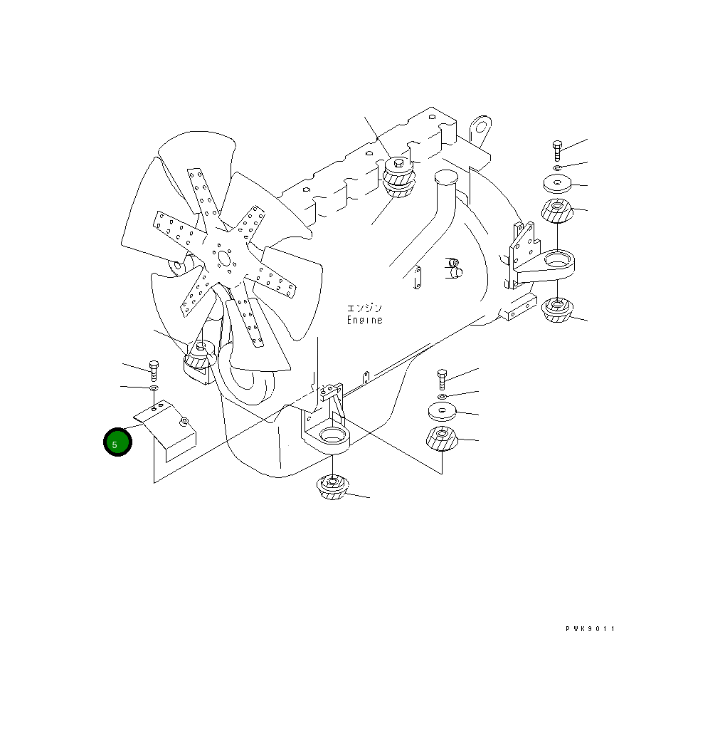 Крышка 134-01-61820 Komatsu