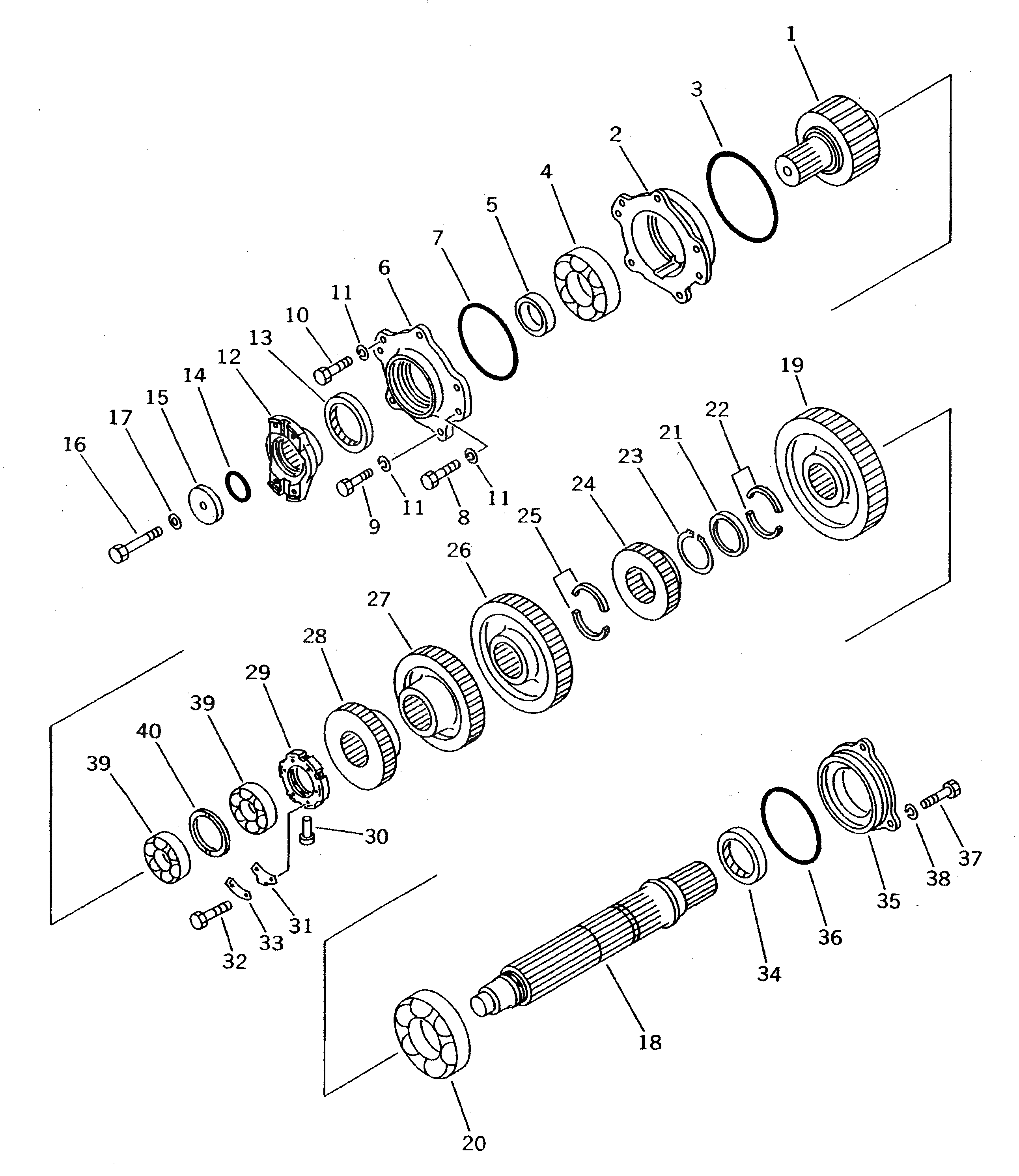 Болт 01050-51460 Komatsu