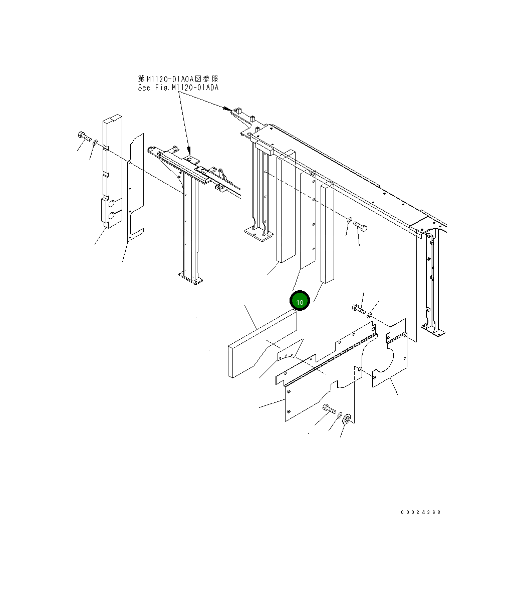Крышка 21M-54-17791  Komatsu