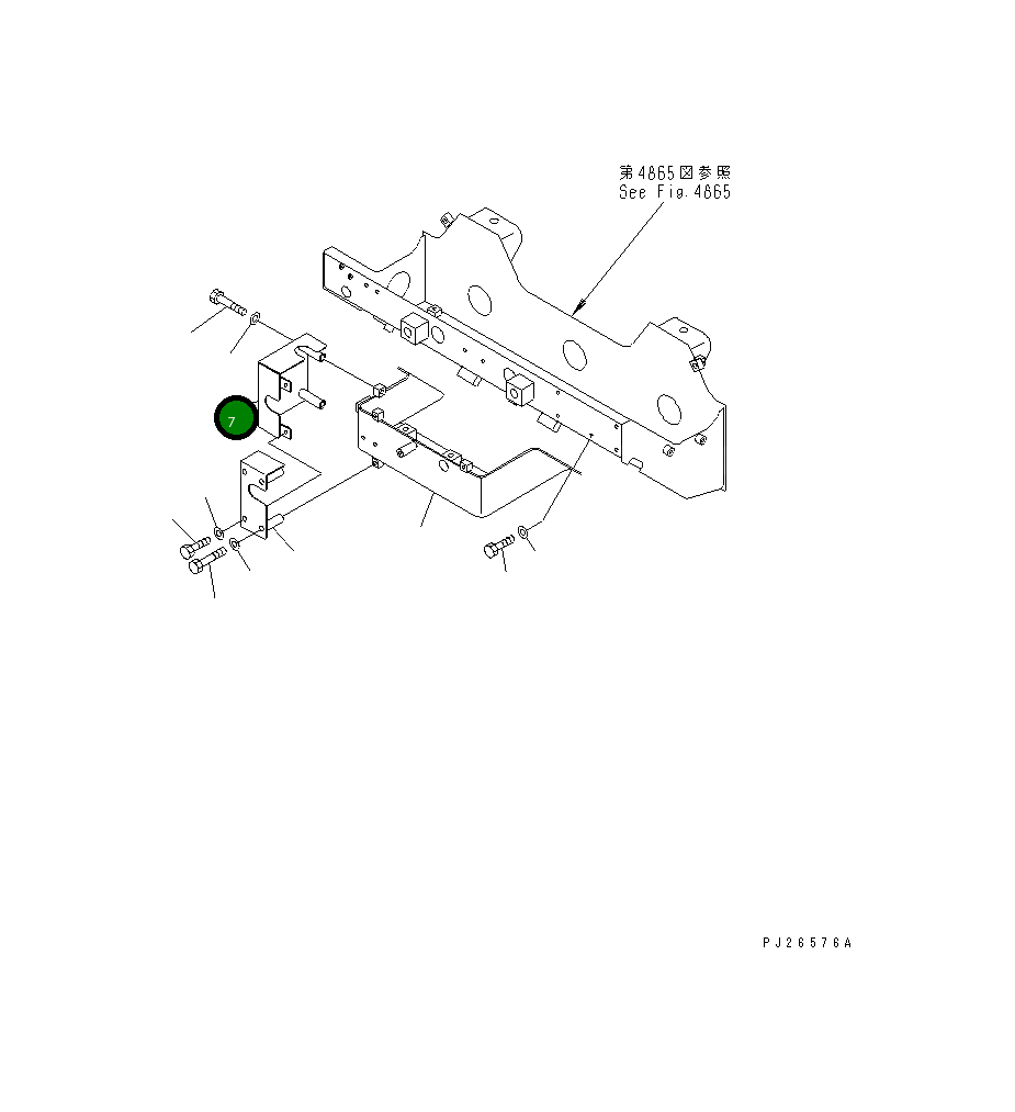 Крышка 561-88-61880  Komatsu