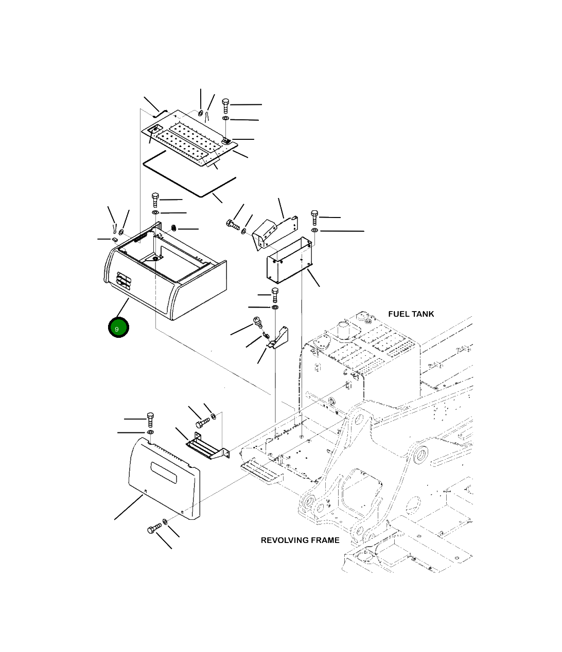 Крышка 208-54-41421 Komatsu