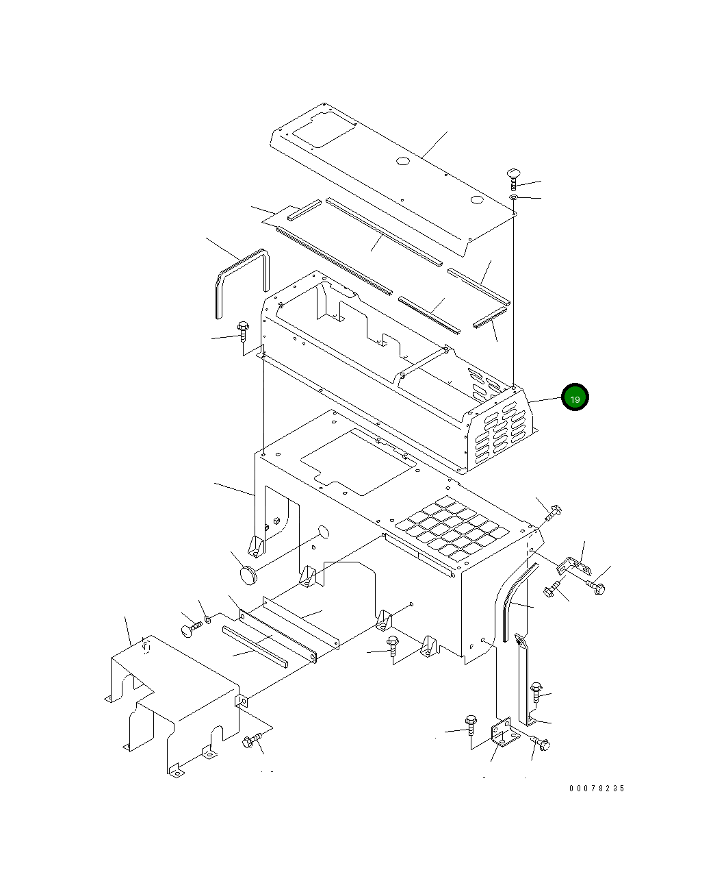 Крышка 567-95-72140  Komatsu
