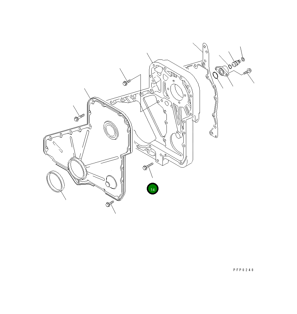 Болт 1241110H1 Komatsu
