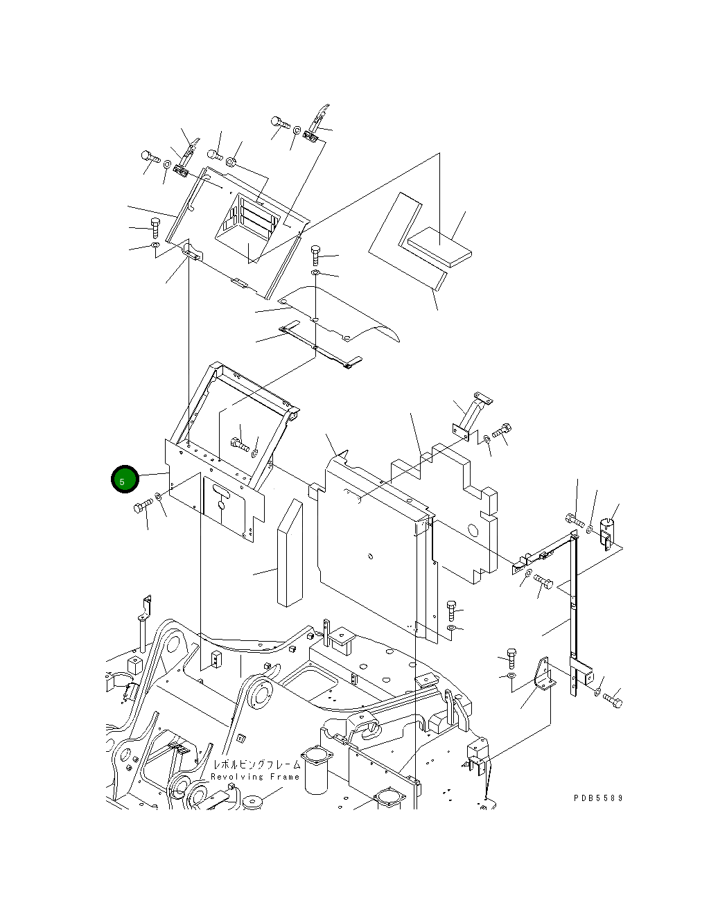Крышка 22U-54-11513 Komatsu