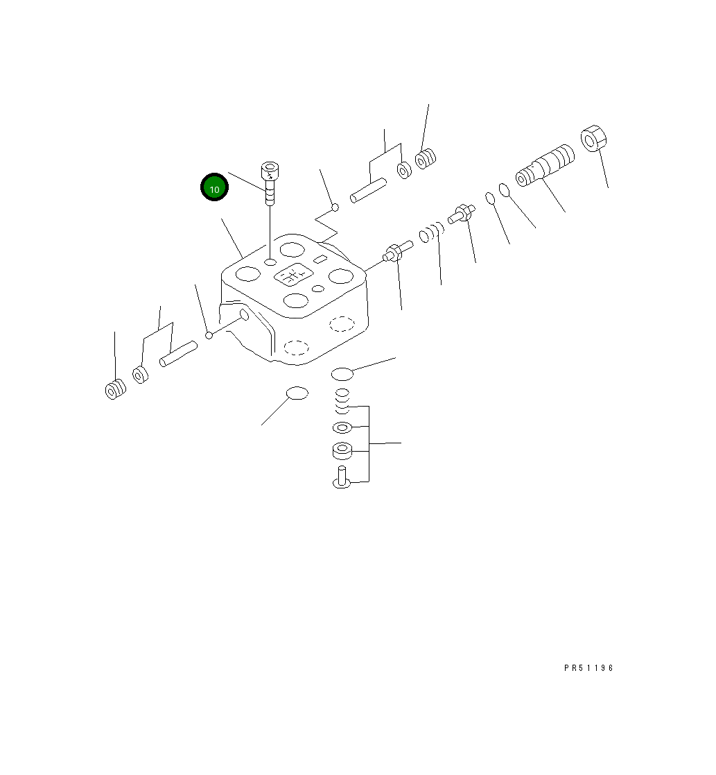 Болт 23C-40-11290 Komatsu