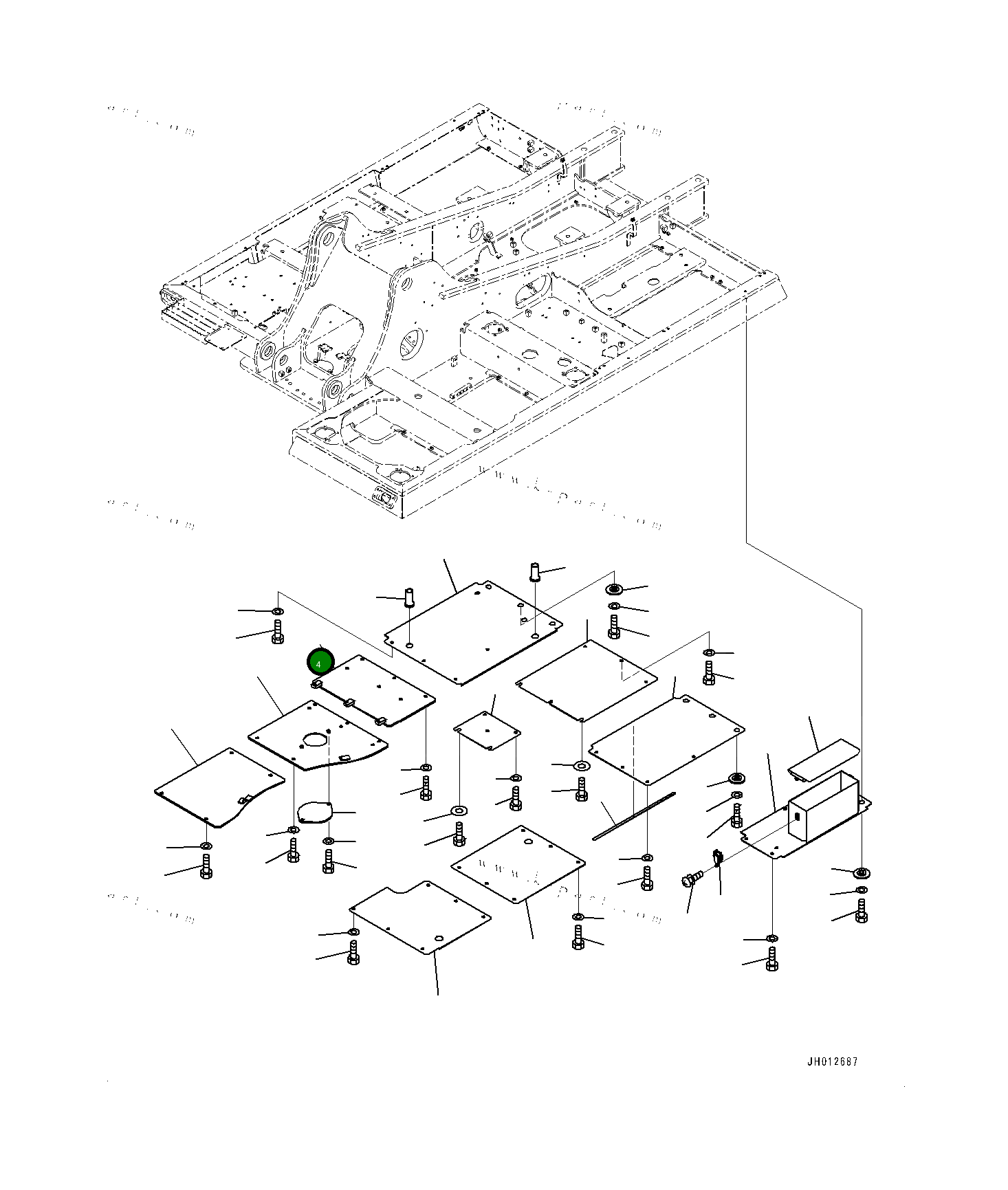 Крышка 20Y5472950 Komatsu