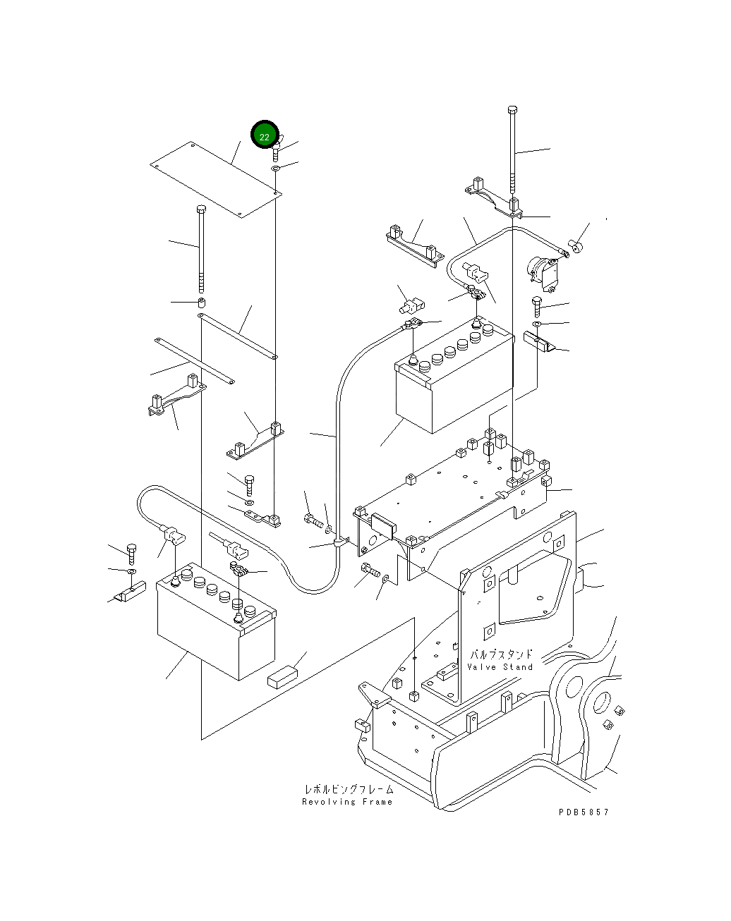 Крышка 22U-06-11161 Komatsu