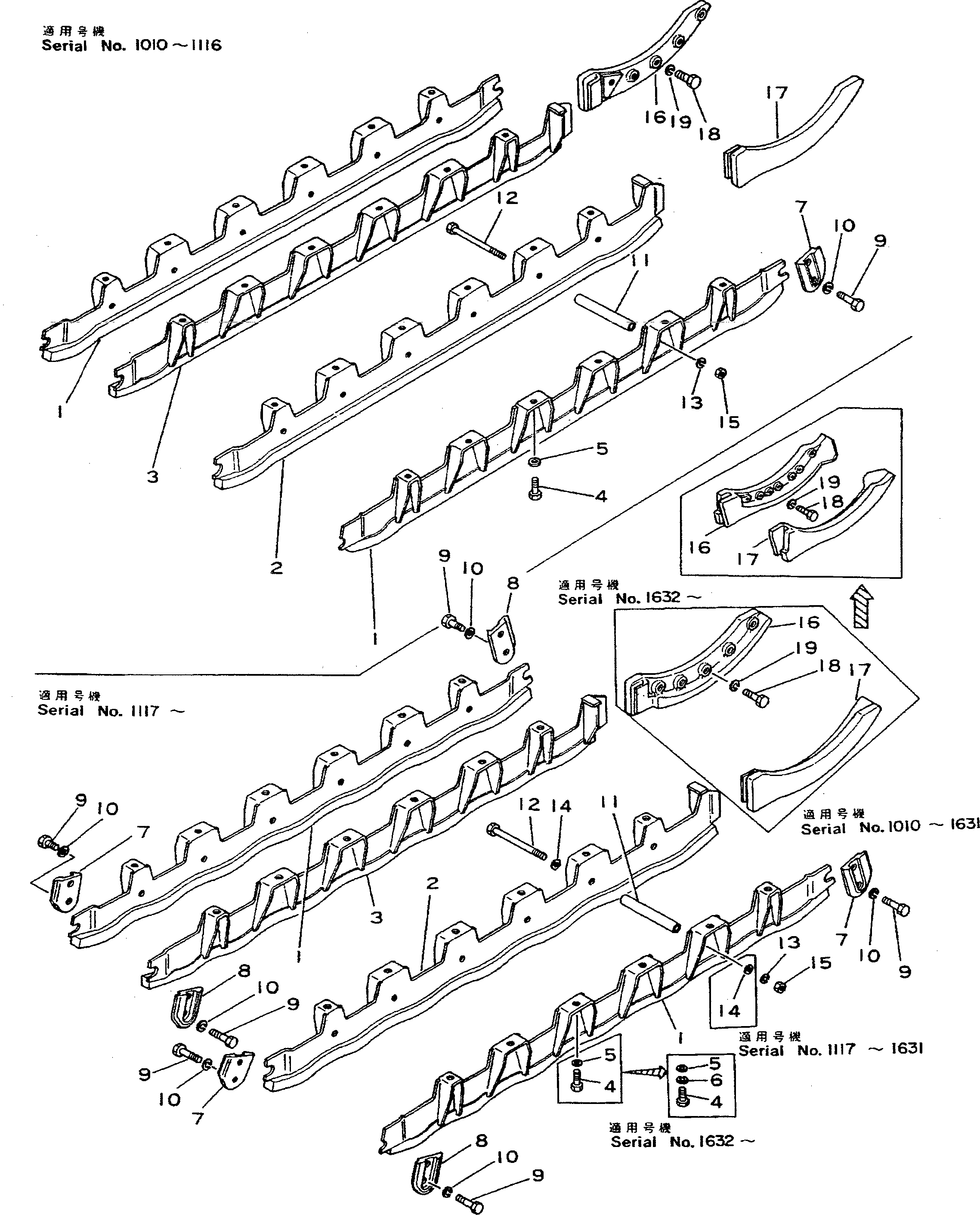 Болт 01040-32485  Komatsu