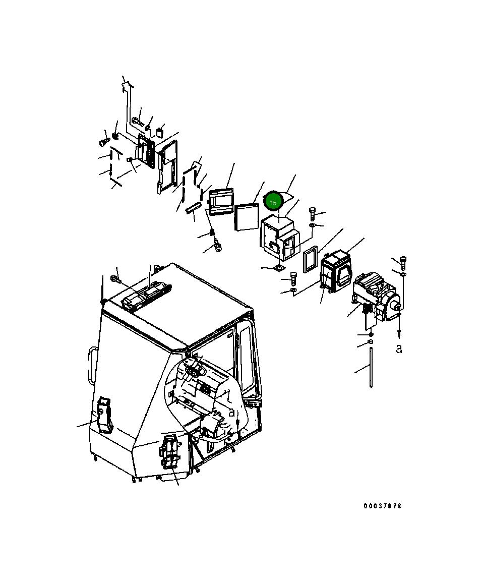 Крышка 418-07-B3471 Komatsu