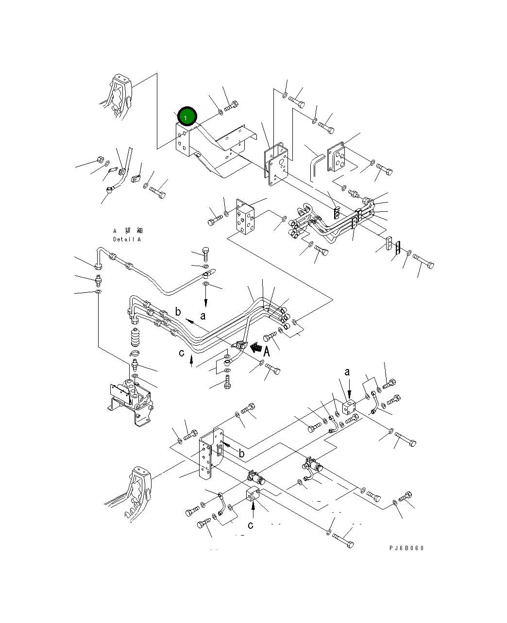 Крышка 6166-75-6661  Komatsu