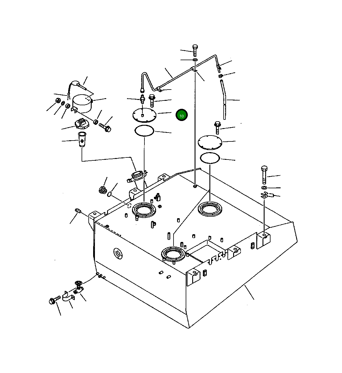 Крышка 427-04-11292 Komatsu