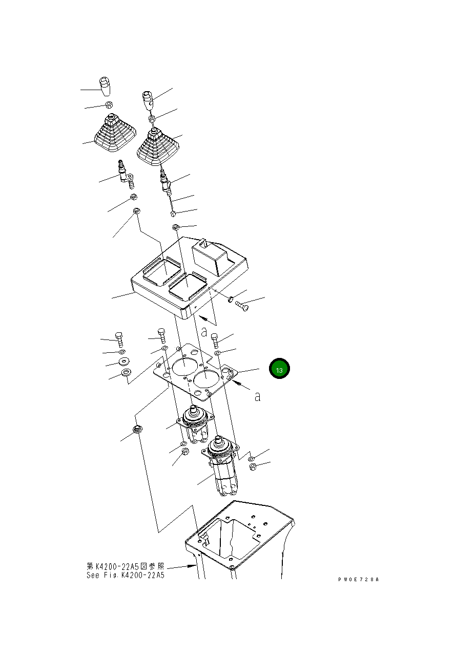 Крышка 423-S35-3190 Komatsu