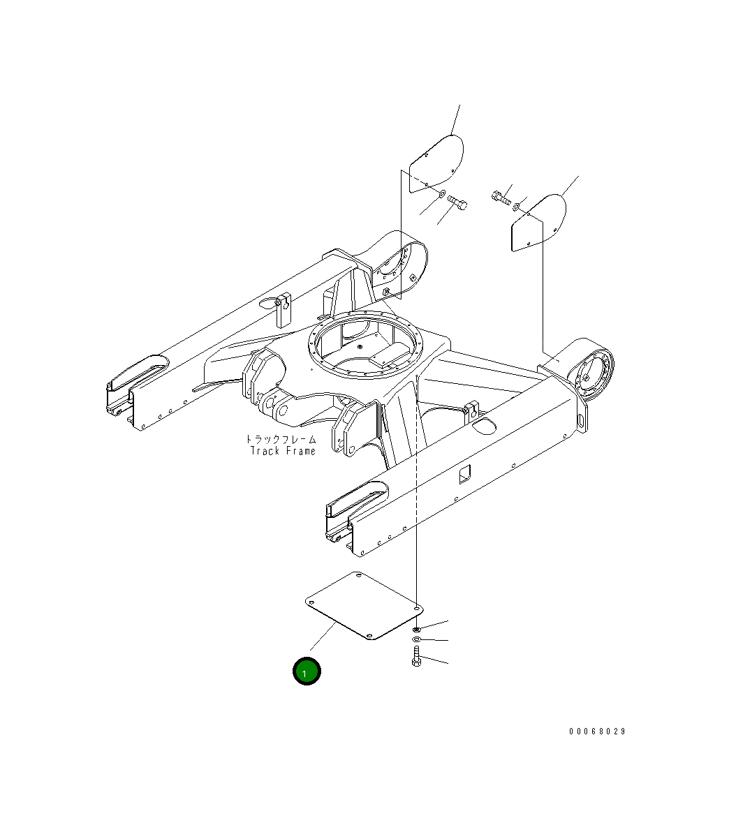 Крышка 22L-30-21520 Komatsu