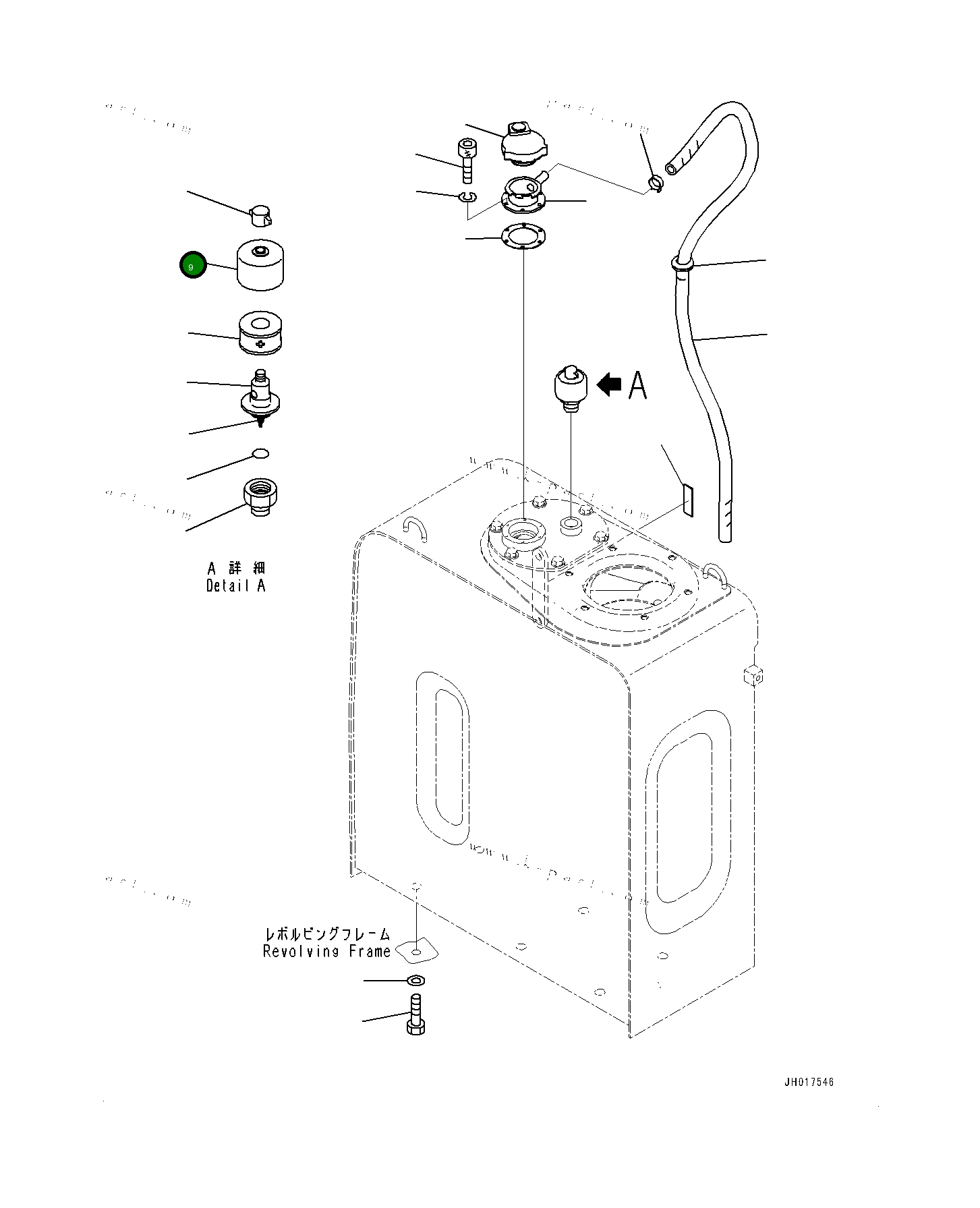 Крышка 4216035180 Komatsu