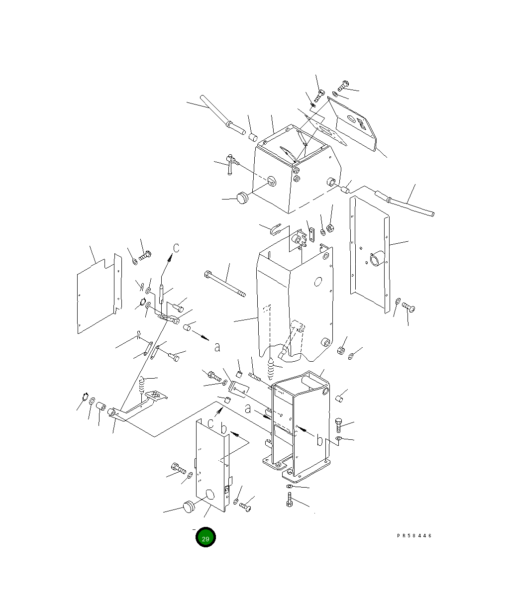 Крышка 234-43-51140  Komatsu