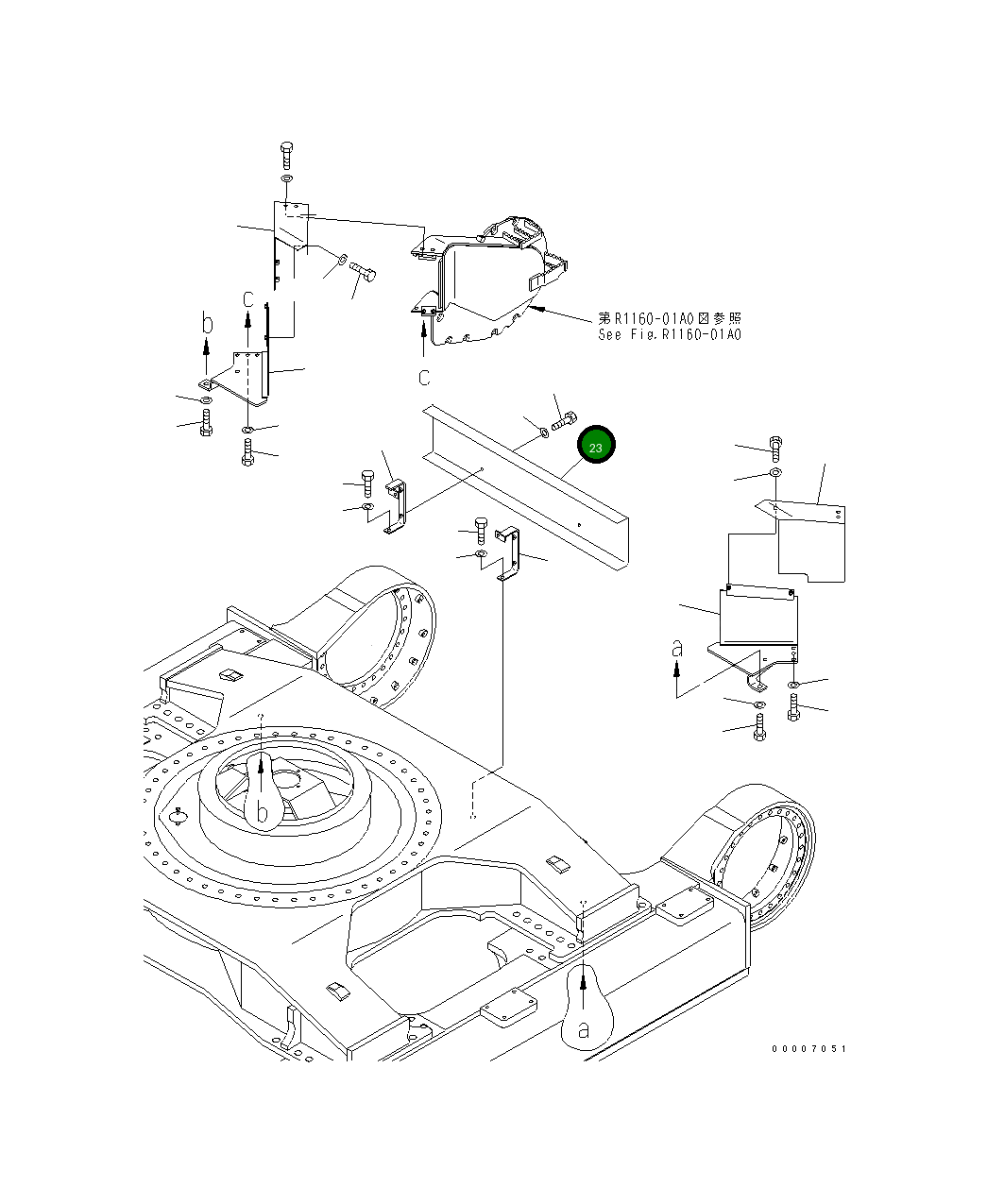 Крышка 209-30-77450  Komatsu