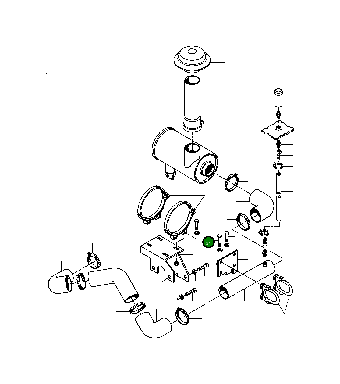 Болт 30 005 R1  Komatsu