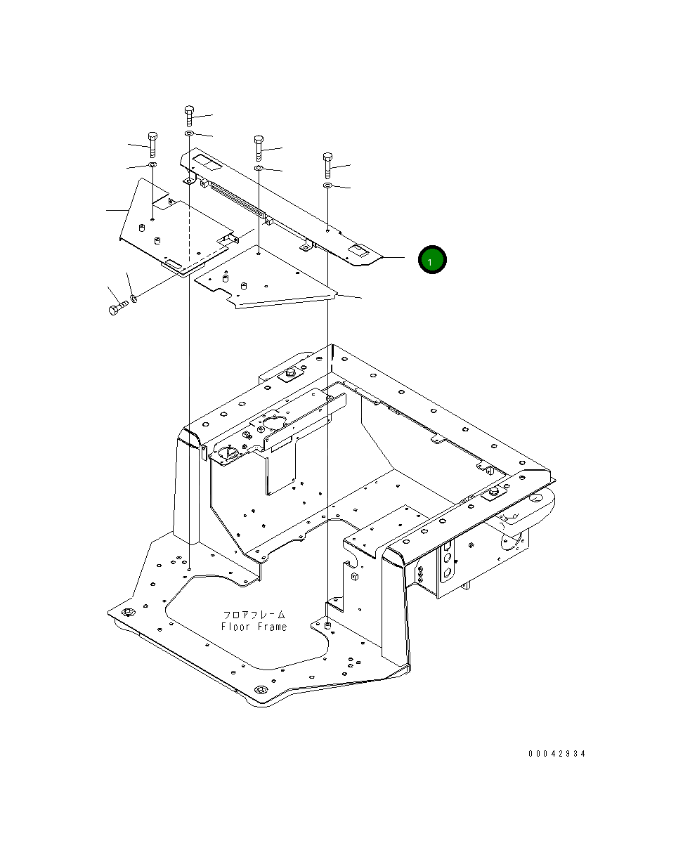Крышка 17A-54-46182 Komatsu