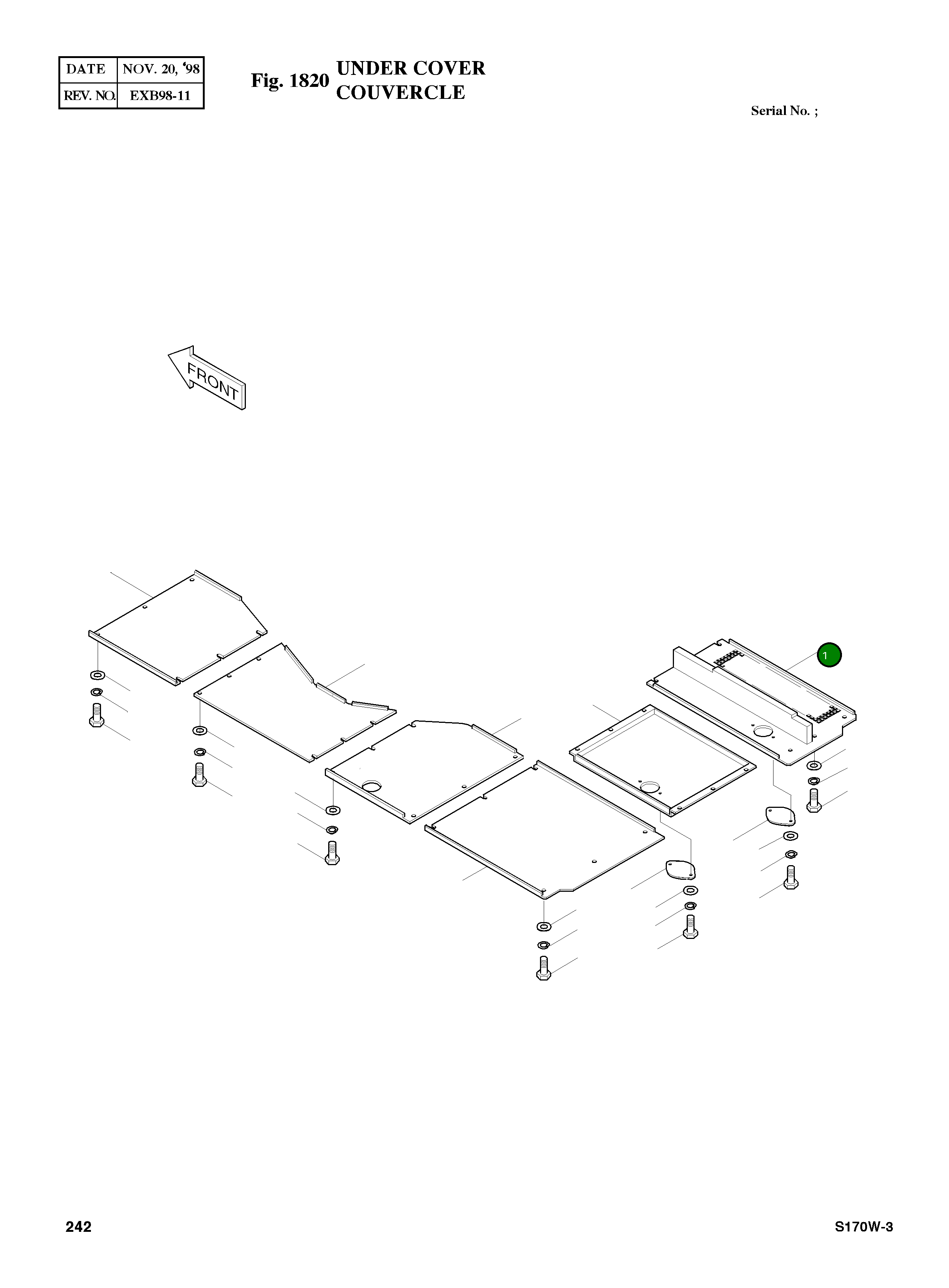 Крышка 2621-4357A Komatsu