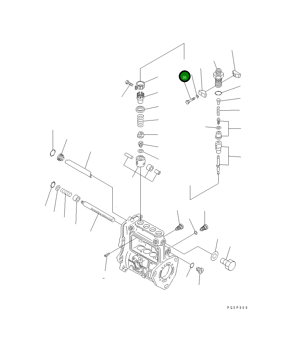 Болт 456-787 Komatsu