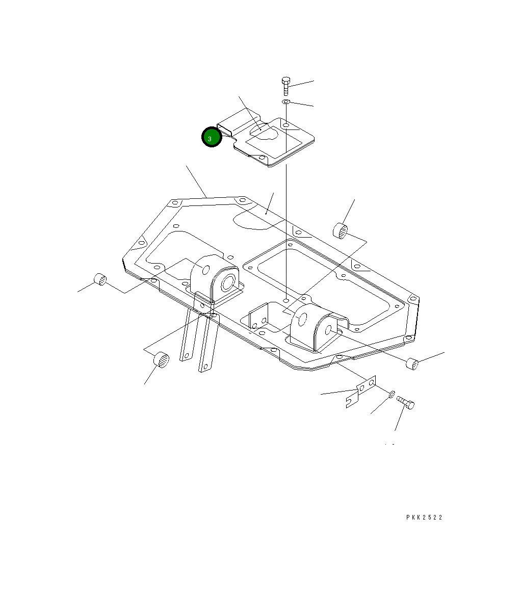 Крышка 12G-54-55121 Komatsu